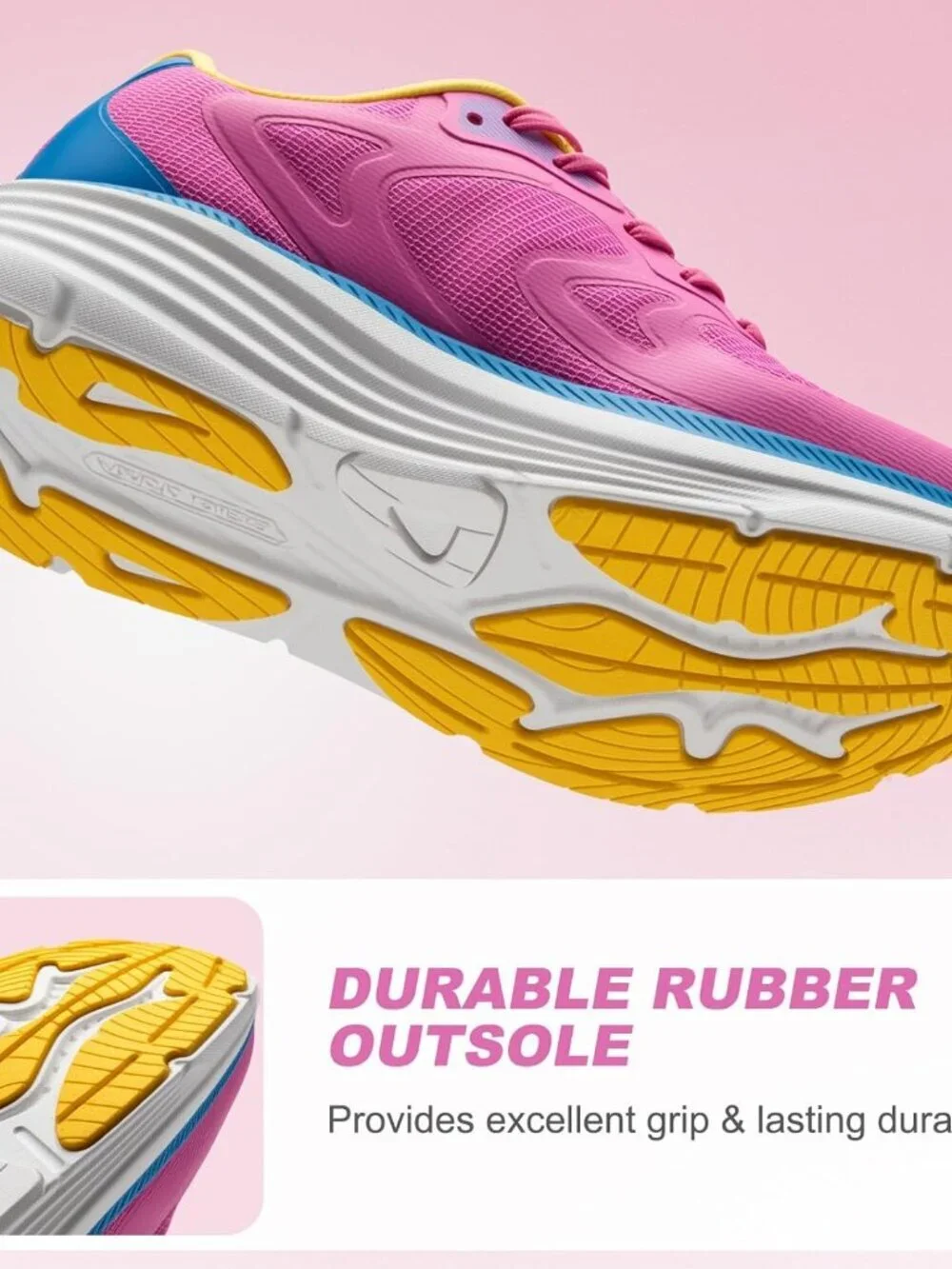 Women's Sweet Lilac Fort Walking Shoes Tennis, Max Cushioning Running Sneakers
